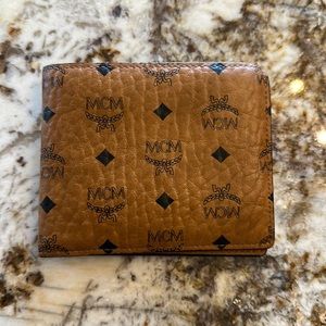 MCM Cognac flap wallet
